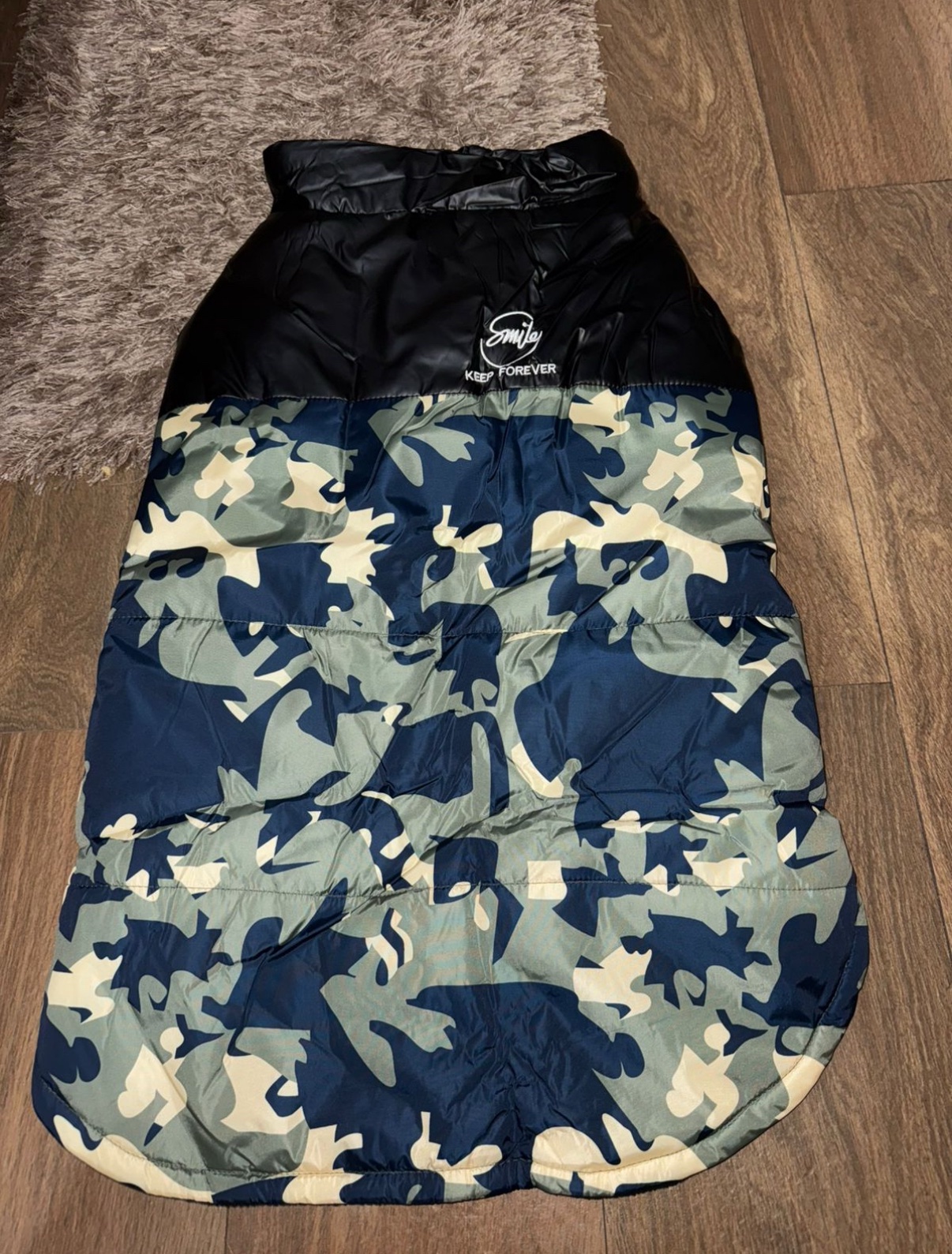 Camouflage Winter Puffer Dog Jacket - Image 2