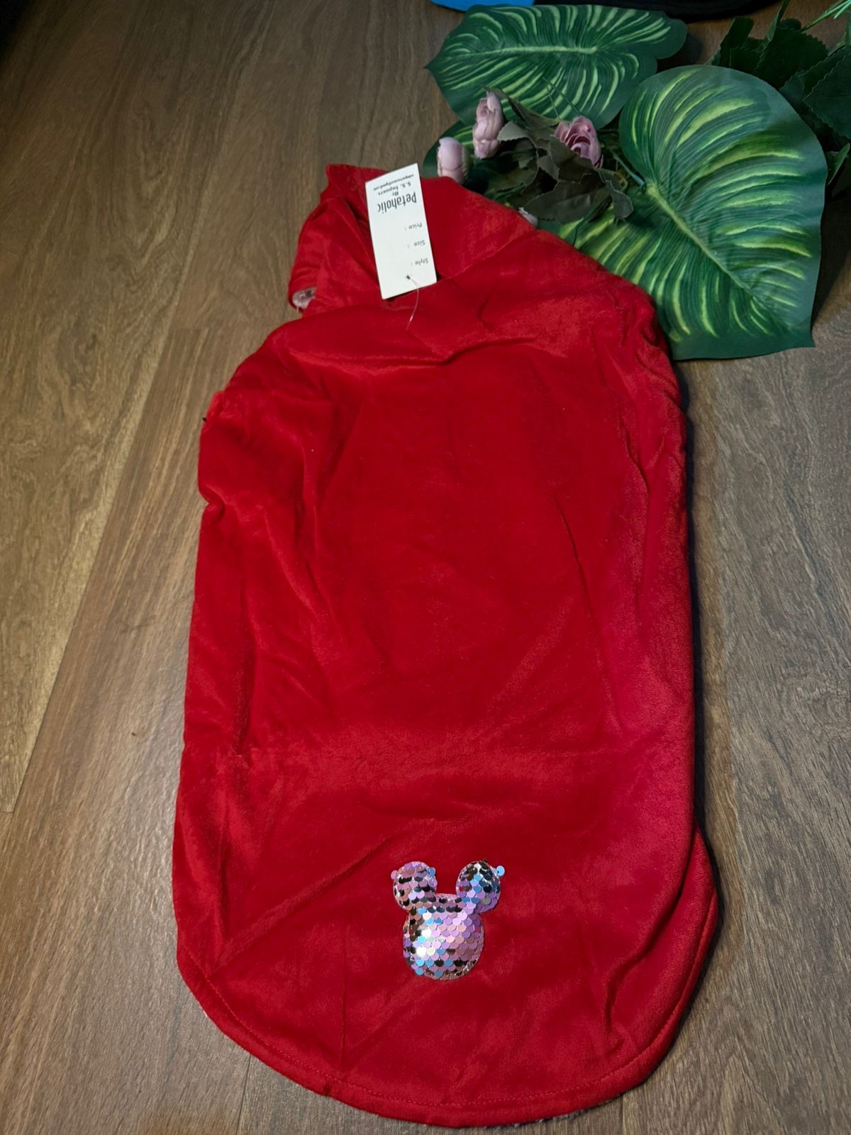 Red Velvet Hoodie with Fur Lining ❤️ - Image 2