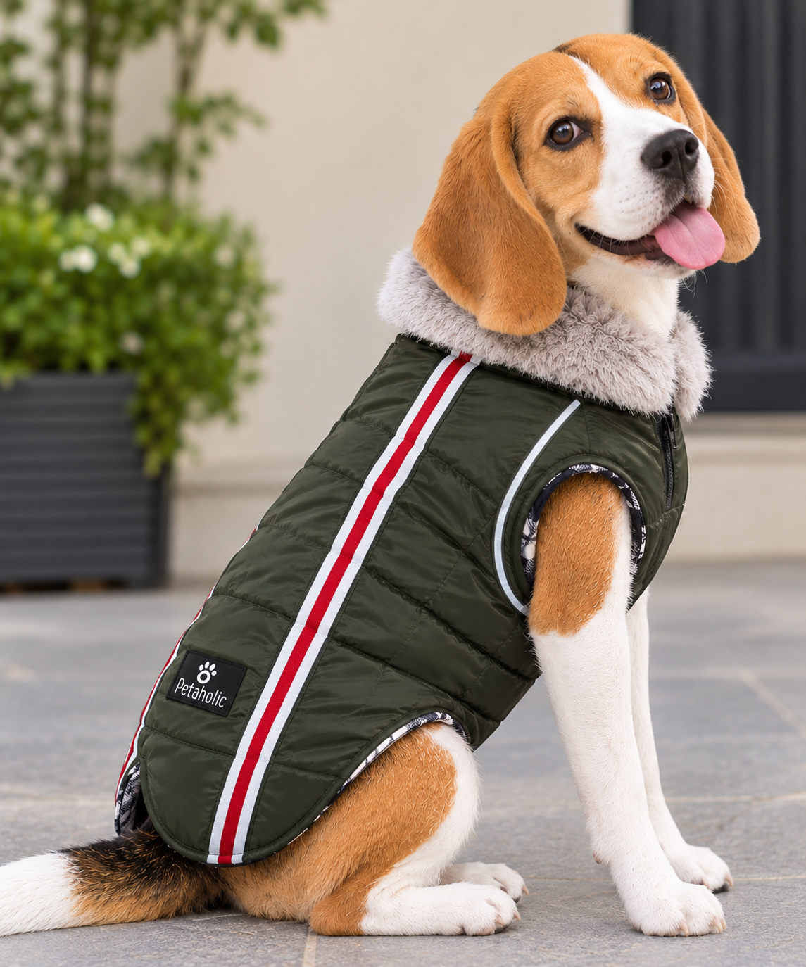 Olive Green Water-Repellent Winter Jacket