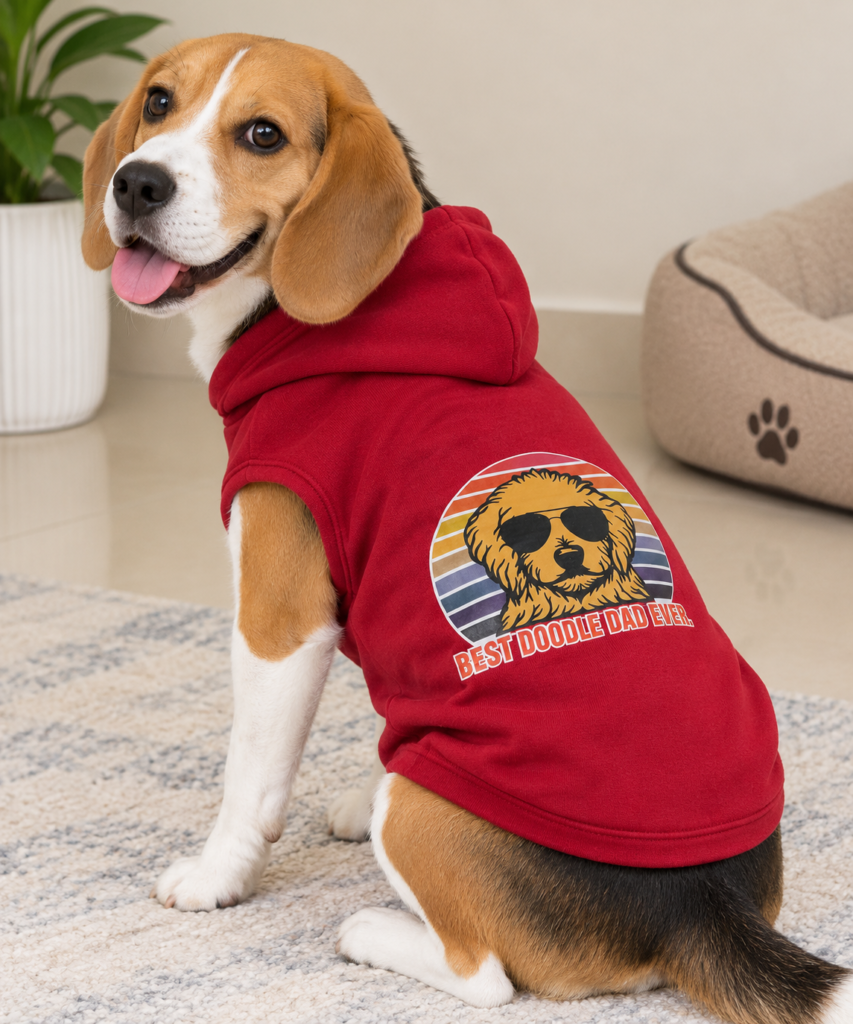 Best Doodle Dad Ever Winter Hoodie