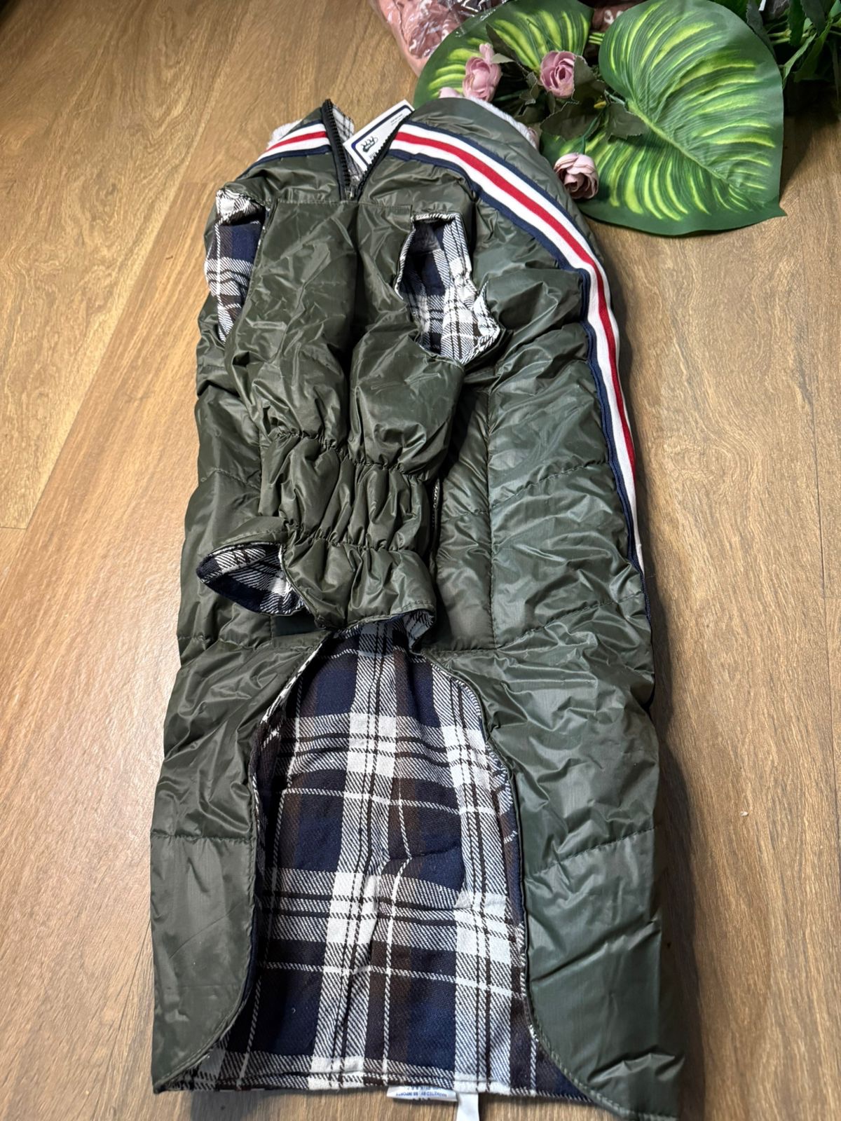 Olive Green Water-Repellent Winter Jacket - Image 3